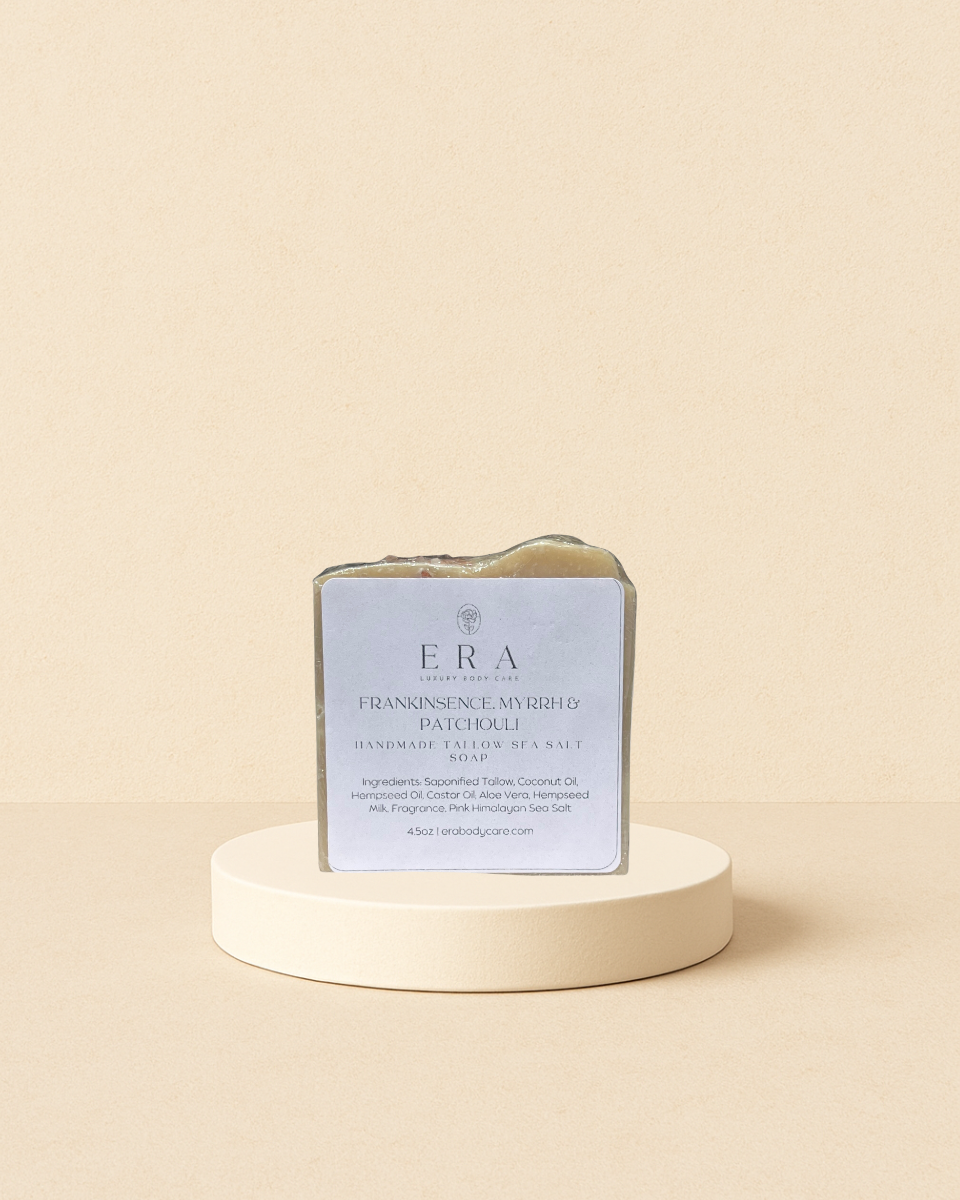 Frankincense, Myrrh & Patchouli Tallow Sea Salt Soap