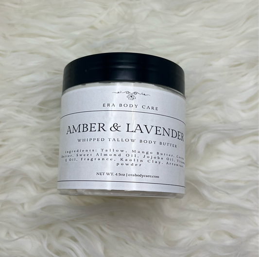 Amber & Lavender Whipped Tallow Body Butter